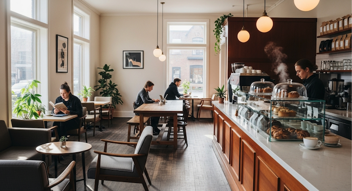 40代男性がデートにおすすめな静かな昼間のカフェの例