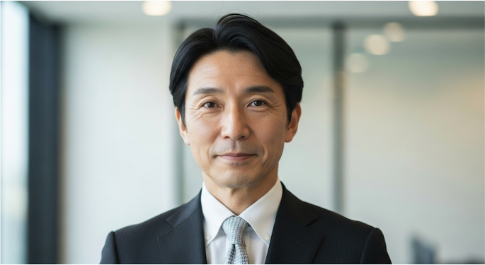 50代既婚者が印象のいい写真例(スーツ姿)