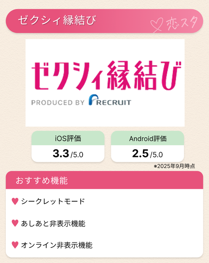 【厳選】知り合いにバレにくいおすすめのマッチングアプリTOP10「ゼクシィ縁結び」