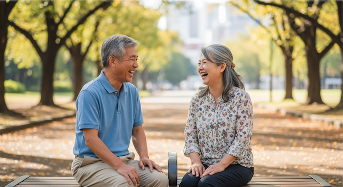 60代男性がマッチングアプリで同じ趣味の女性を見つけられた時の画像
