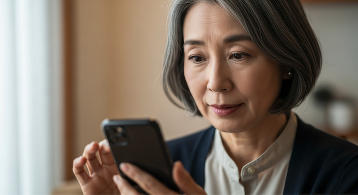 趣味友を探している60代女性の例