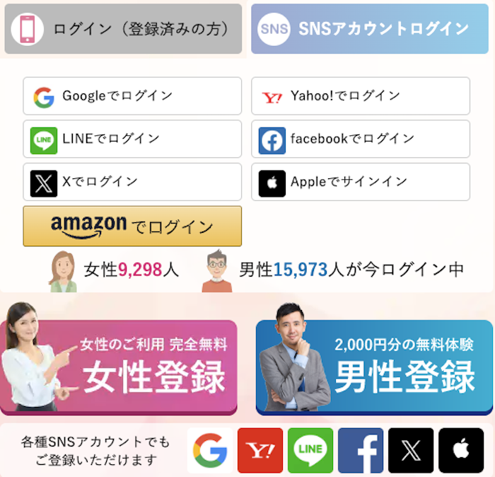 華の会メール新規登録
