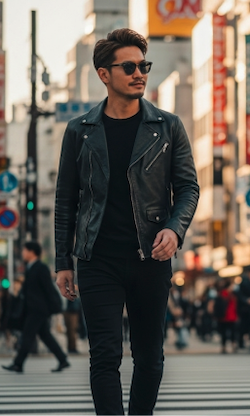 業者男性の特徴である顔の見えない写真の例