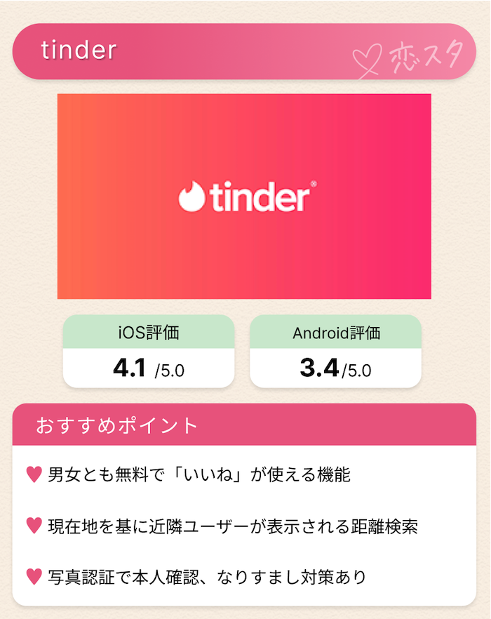 40代が遊び目的で利用するのにおすすめのアプリ「ティンダー」