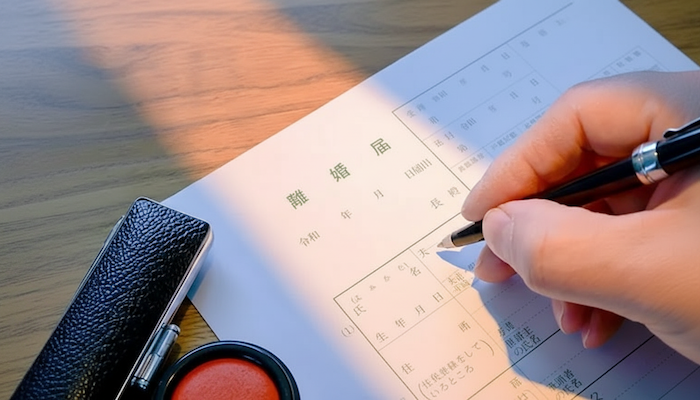 マッチングアプリ結婚離婚届